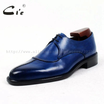 Cie Round Toe Bespoke Men Calf Leather Handmade Shoes