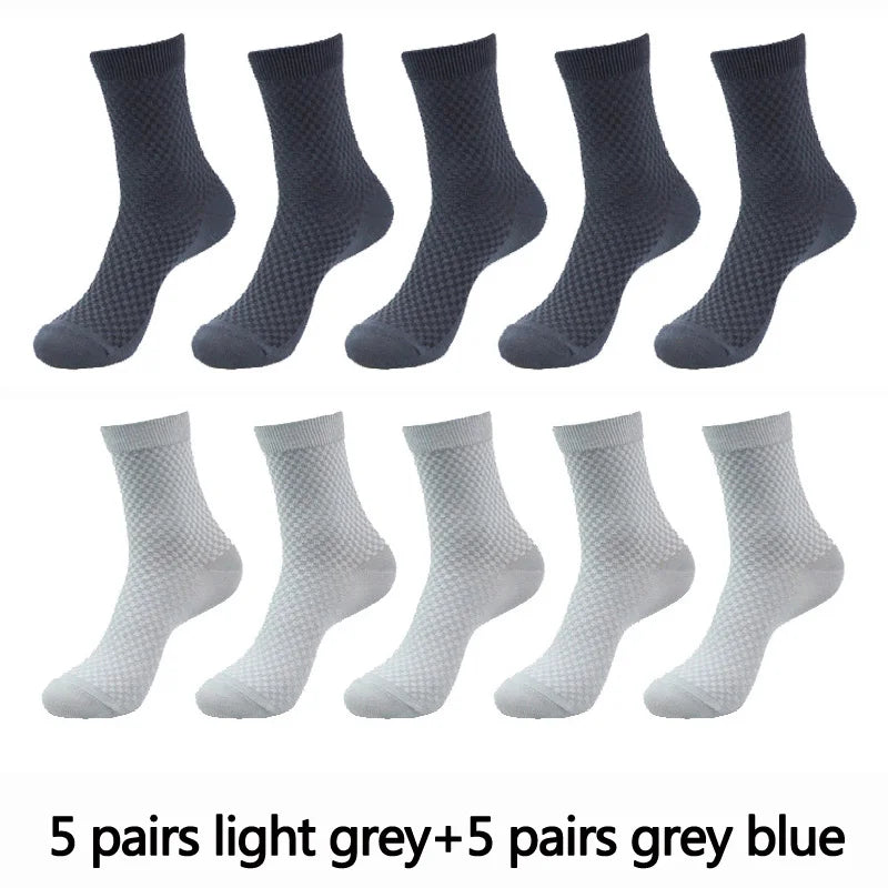Men’s Bamboo Fiber Compression Socks 10 Pairs
