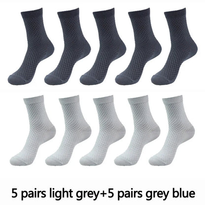 Men’s Bamboo Fiber Compression Socks 10 Pairs