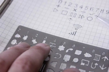 Stainless Steel Drawing Template Ruler