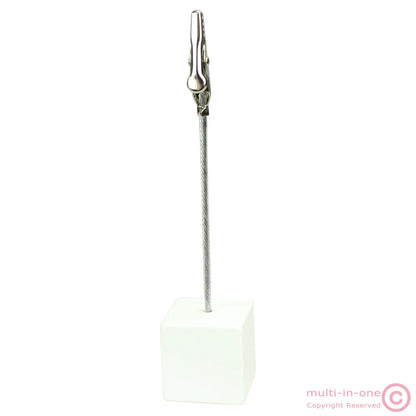 Color Cube Stand Alligator Wire Photo Clip