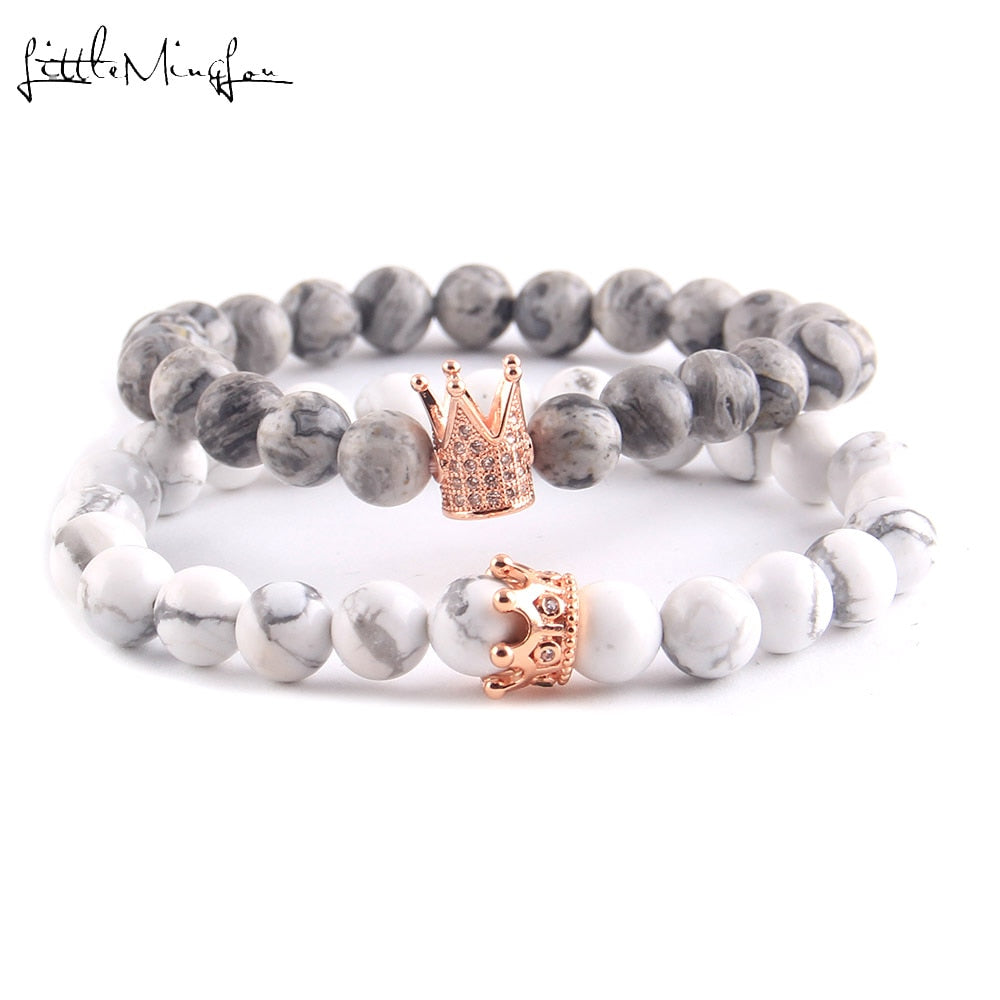 Luxury Natural Stone Beads Bracelet Set