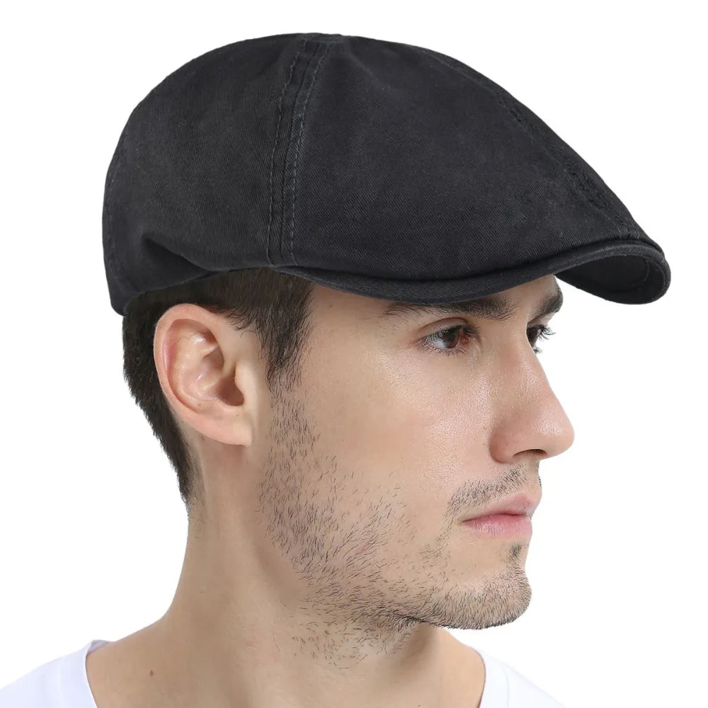 Cotton Newsboy Ivy Flat Cap