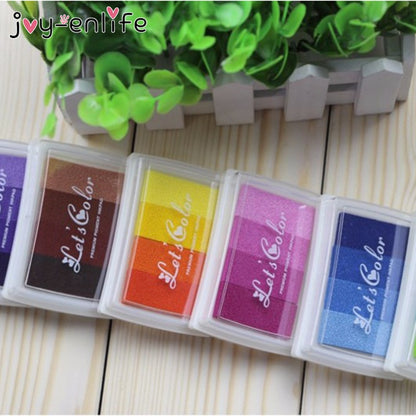 1PCS 6style Inkpad Ink Stamp Pad