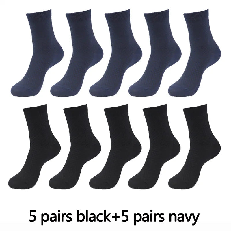 Men’s Bamboo Fiber Compression Socks 10 Pairs