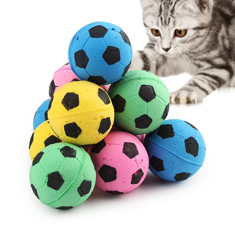 10Pcs Eva Colorful Ball Cat Toy