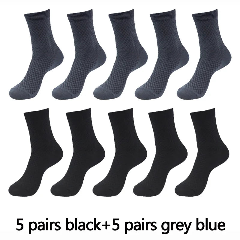 Men’s Bamboo Fiber Compression Socks 10 Pairs