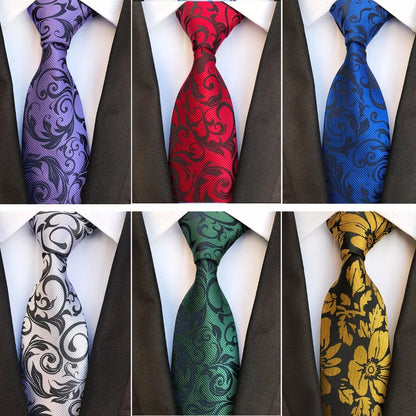 Rbocott Floral Men's Tie 8cm