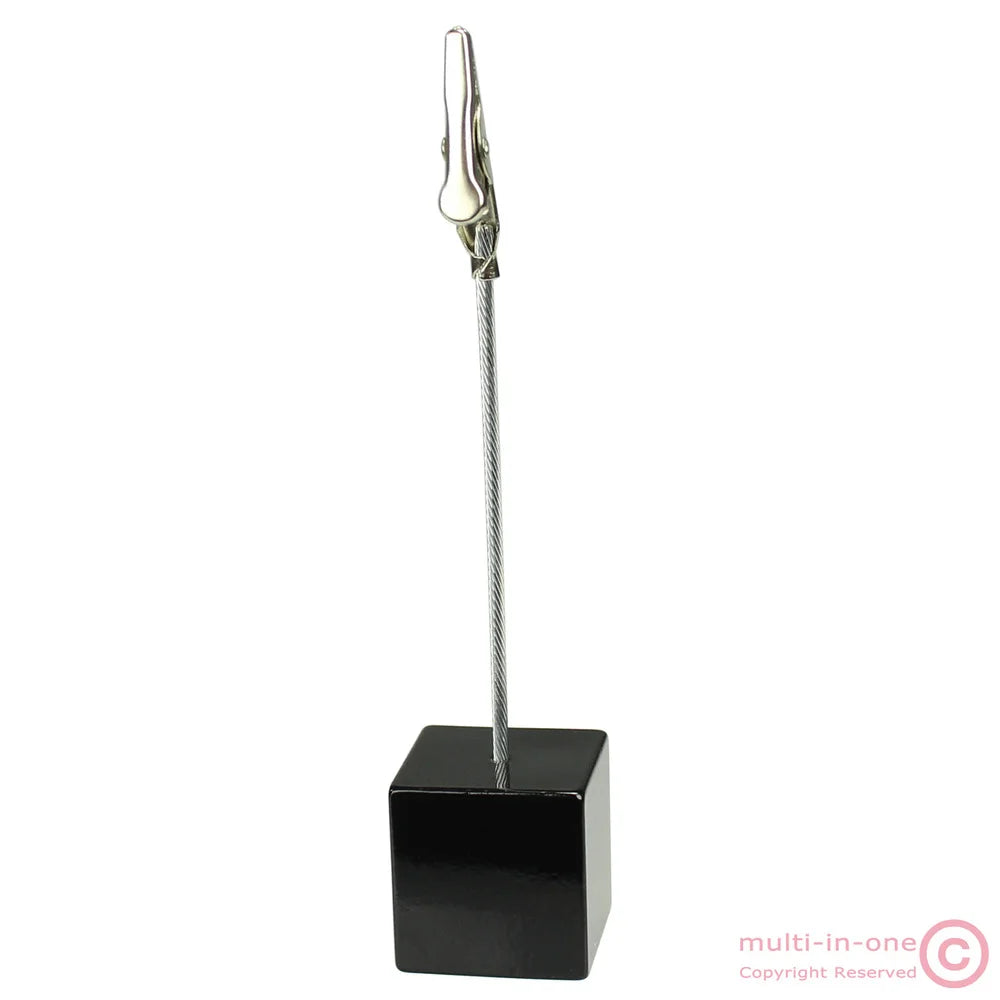 Color Cube Stand Alligator Wire Photo Clip