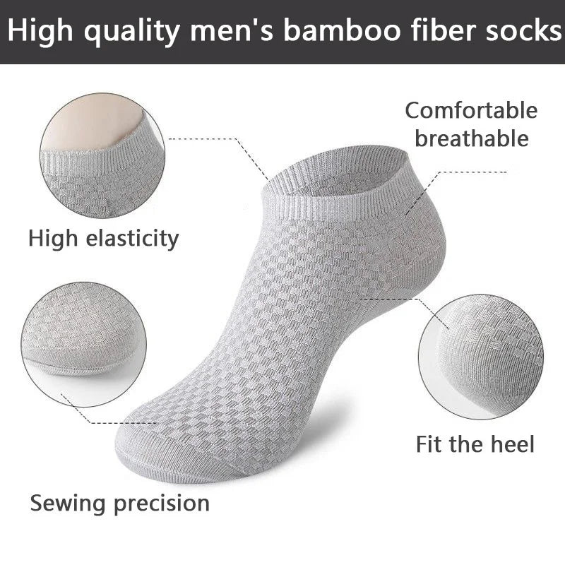 Men’s Bamboo Fiber Socks 5 Pairs