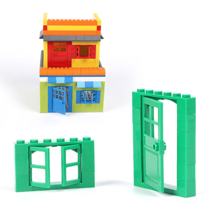 102pcs Door & Window Brick DIY House Building Blocks Toys