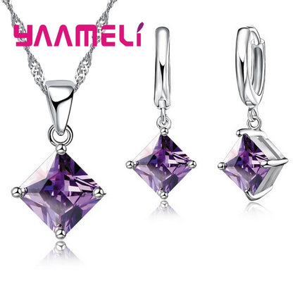 925 Sterling Silver Necklace & Earring Set