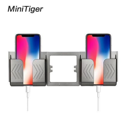 Minitiger Grey Wall Socket Phone Holder