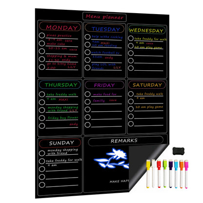 Magnetic Weekly Planner Whiteboard for Fridge