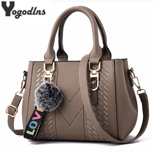 Embroidered Satchel Handbag