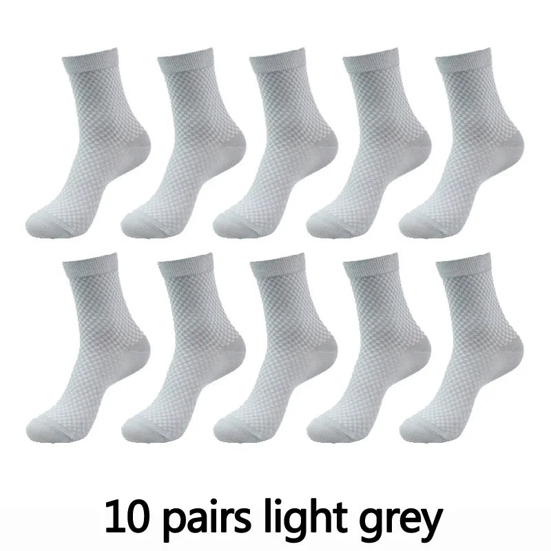Men’s Bamboo Fiber Compression Socks 10 Pairs