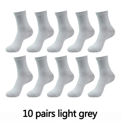 Men’s Bamboo Fiber Compression Socks 10 Pairs
