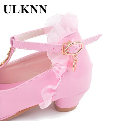 Ulknn Children Party Leather Shoes