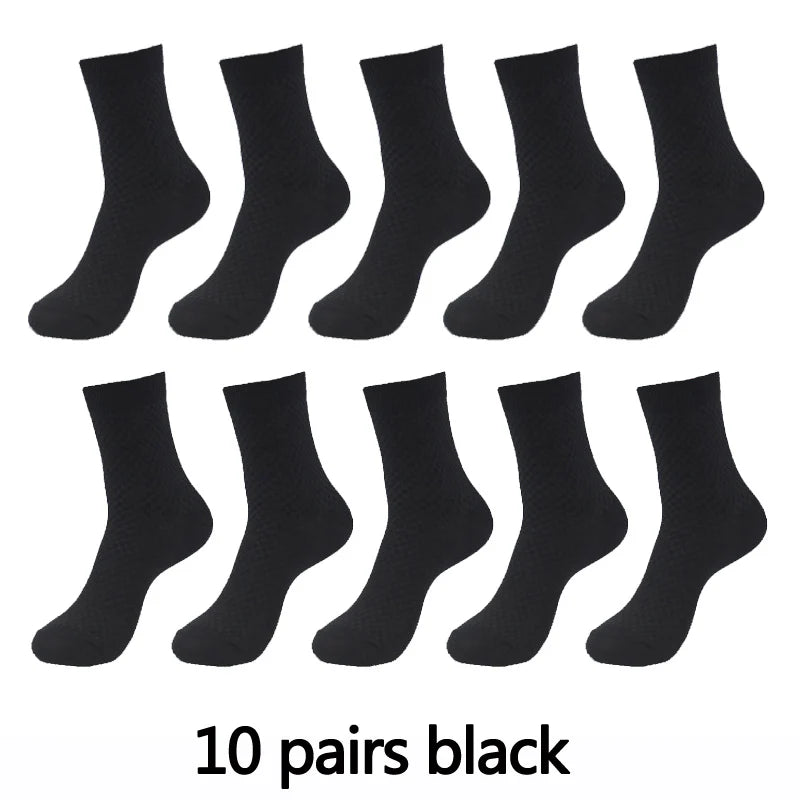 Men’s Bamboo Fiber Compression Socks 10 Pairs