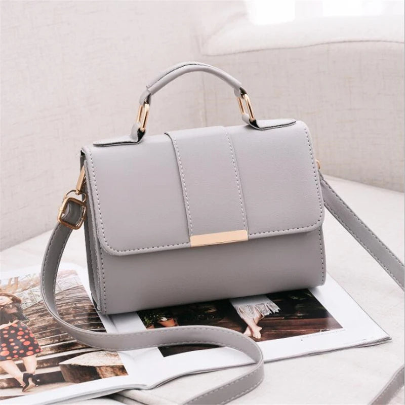 Classic PU Leather Flap Crossbody Handbag