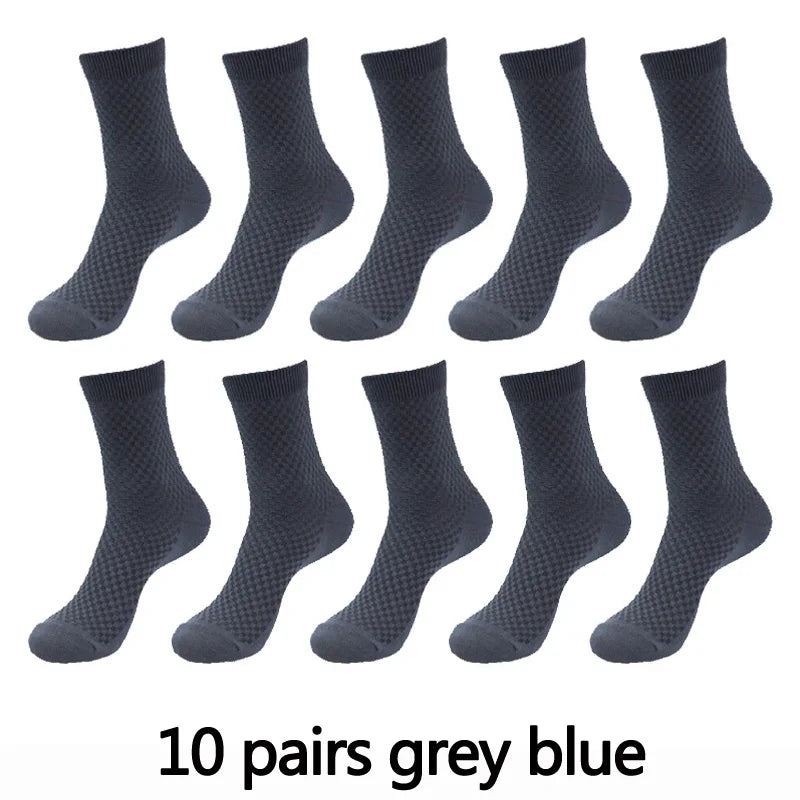 Men’s Bamboo Fiber Compression Socks 10 Pairs