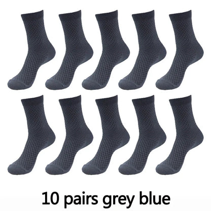 Men’s Bamboo Fiber Compression Socks 10 Pairs