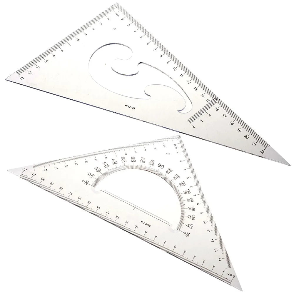 Triangle Ruler & Protractor Set