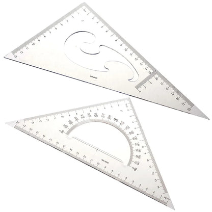 Triangle Ruler & Protractor Set