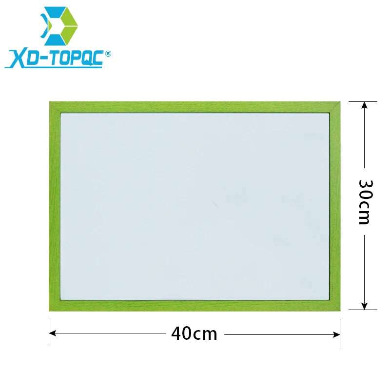 A3 Magnetic Dry Erase Whiteboard with Wooden Frame