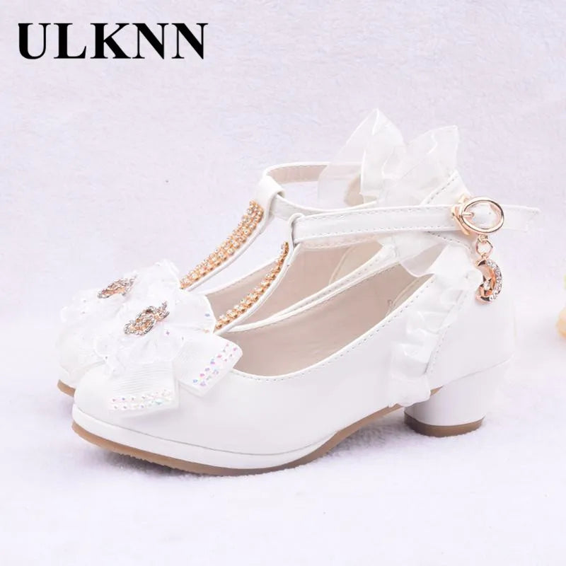 Ulknn Children Party Leather Shoes