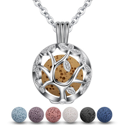 EUDORA 14mm Tree Of Life Pendant Aromatherapy