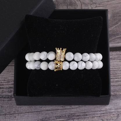 Luxury Natural Stone Beads Bracelet Set