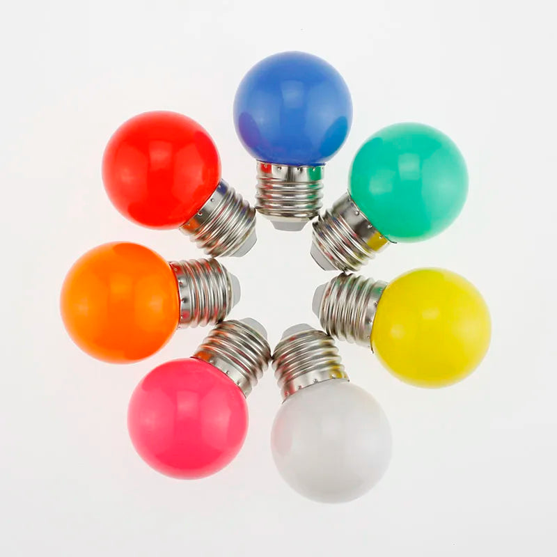 20pcs Colour LED Bulb E27 220V