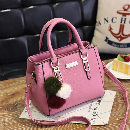 Large Capacity PU Leather Shopper Tote Bag