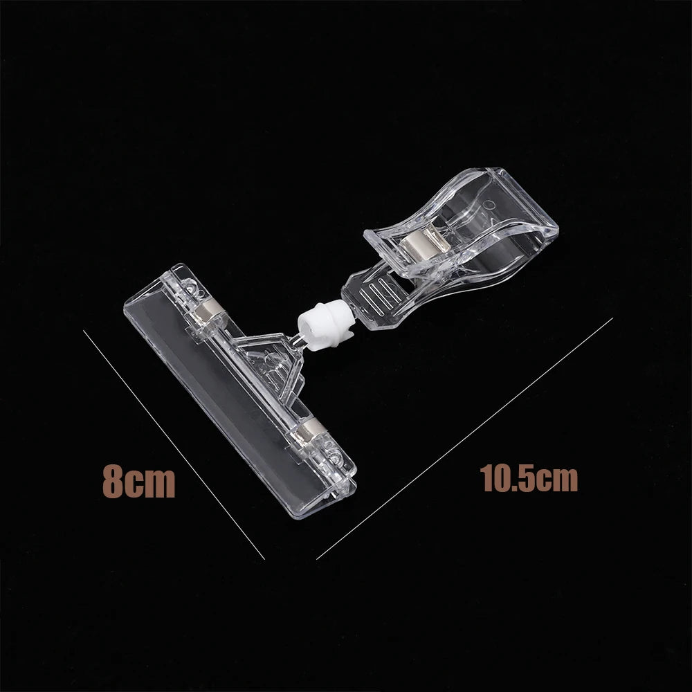 Transparent Plastic Shelf Sign Display Clip