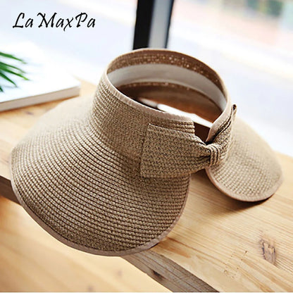 LaMaxPa Large Brim Hat Straw