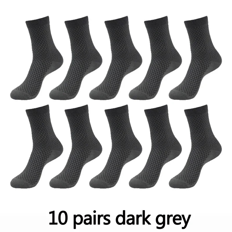 Men’s Bamboo Fiber Compression Socks 10 Pairs