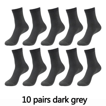 Men’s Bamboo Fiber Compression Socks 10 Pairs