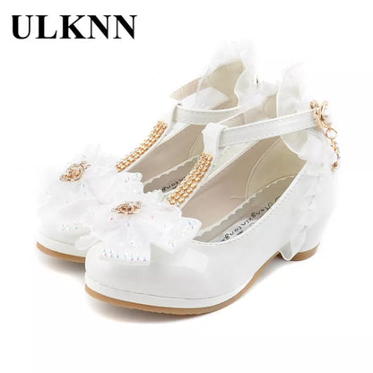 Ulknn Children Party Leather Shoes