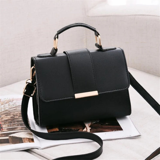 Classic PU Leather Flap Crossbody Handbag