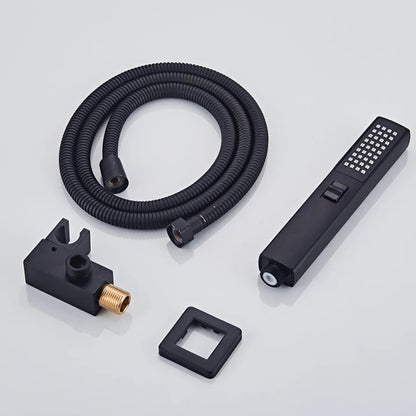 Black 2-Function Handheld Shower & Spray Gun Set