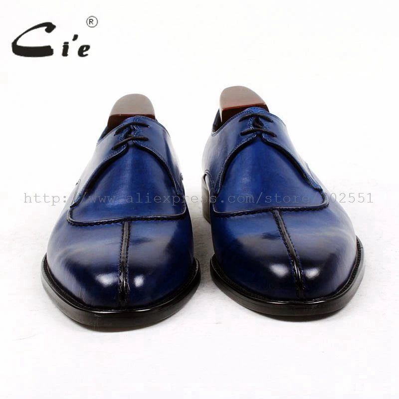 Cie Round Toe Bespoke Men Calf Leather Handmade Shoes