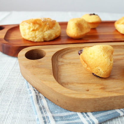 Japan Style Wood Dessert Eco Plate