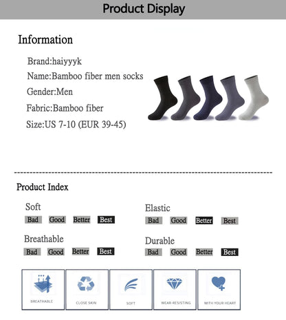 Bamboo Fiber Men Socks