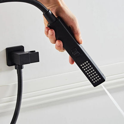 Black 2-Function Handheld Shower & Spray Gun Set