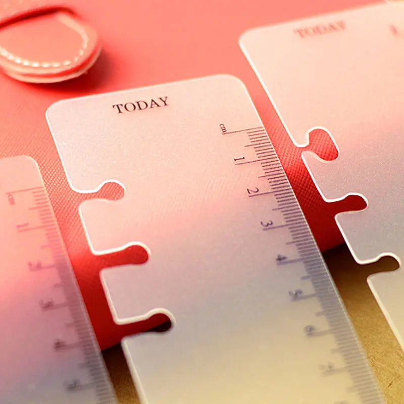 Frosted Planner Bookmark Ruler for A5, A6 & A7 Ring Binders