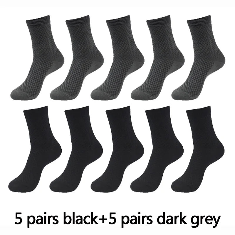 Men’s Bamboo Fiber Compression Socks 10 Pairs
