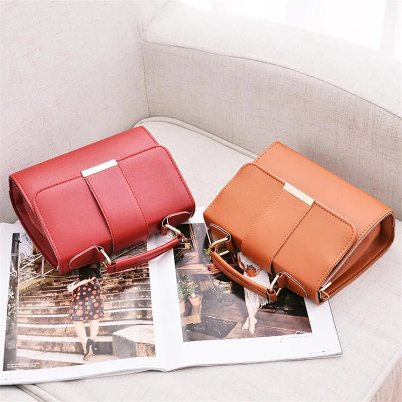 Classic PU Leather Flap Crossbody Handbag