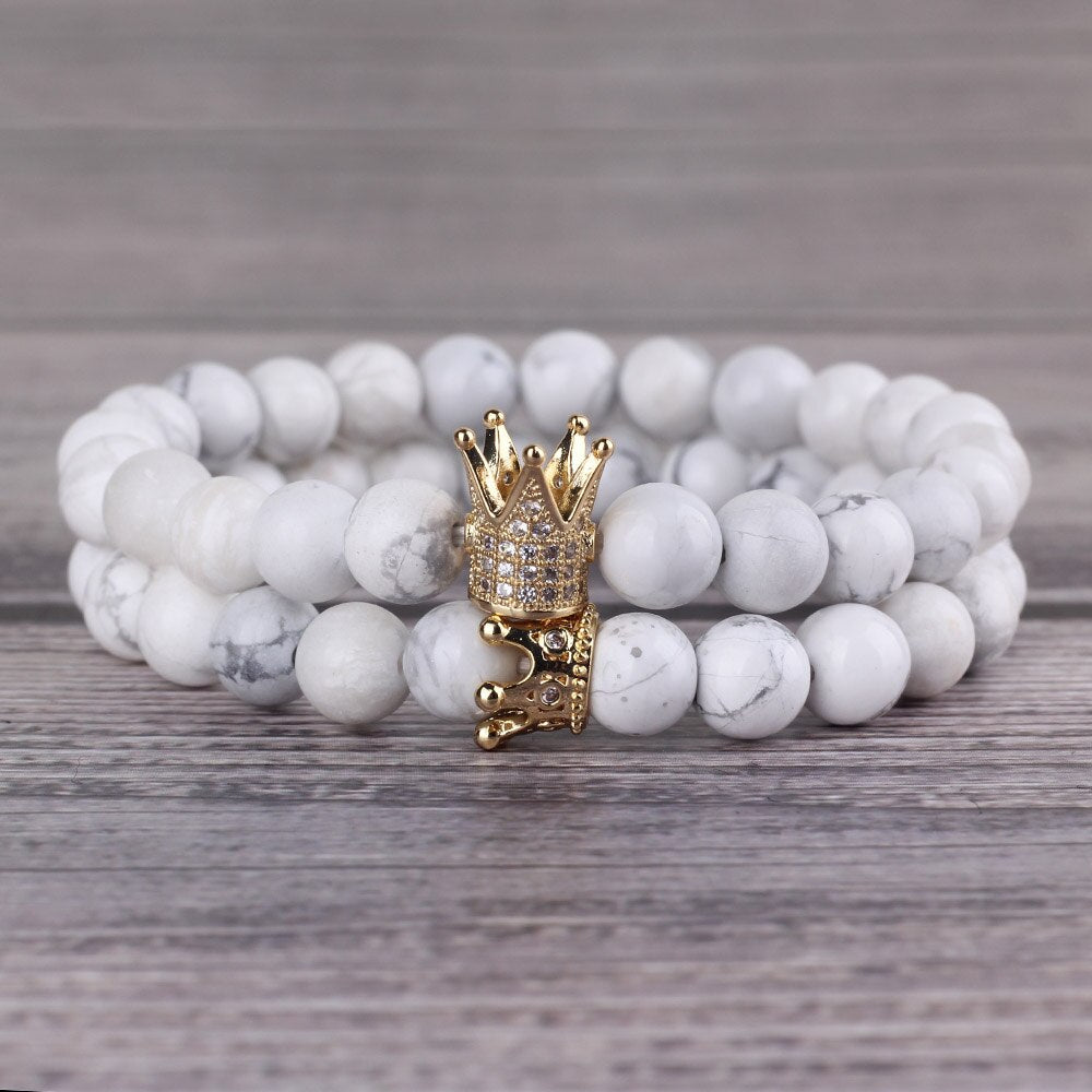 Luxury Natural Stone Beads Bracelet Set