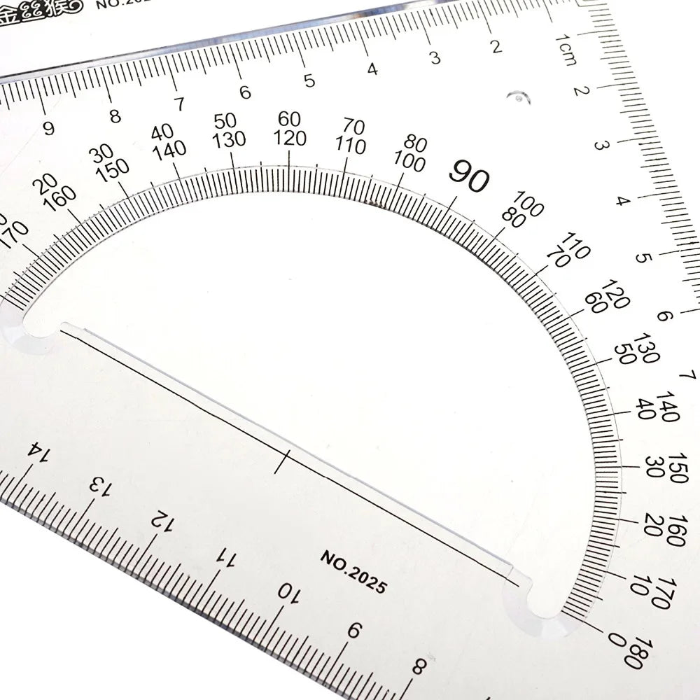 Triangle Ruler & Protractor Set